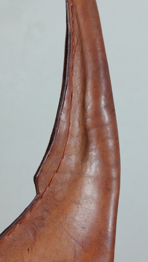 Décoration vintage en cuir de girafe du milieu du siècle Deru Origami