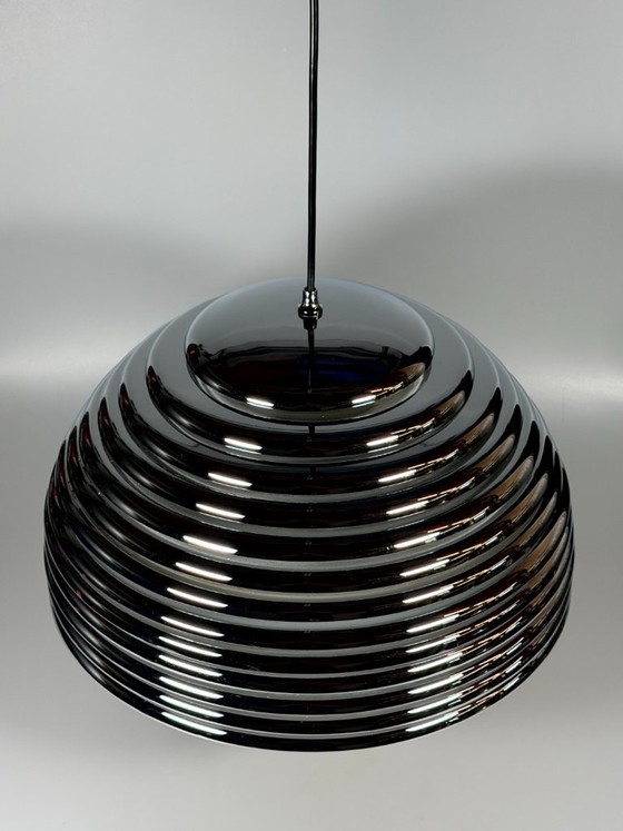 Image 1 of 60er 70er Jahre Deckenlampe Staff Leuchten Kazuo Motozawa Saturno Chrom Design