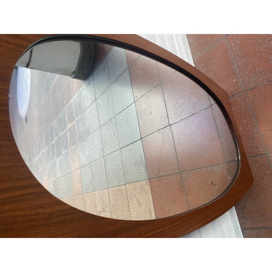 Image 1 of Vintage mirror in rosewood by Gianfranco Frattini, 1970s