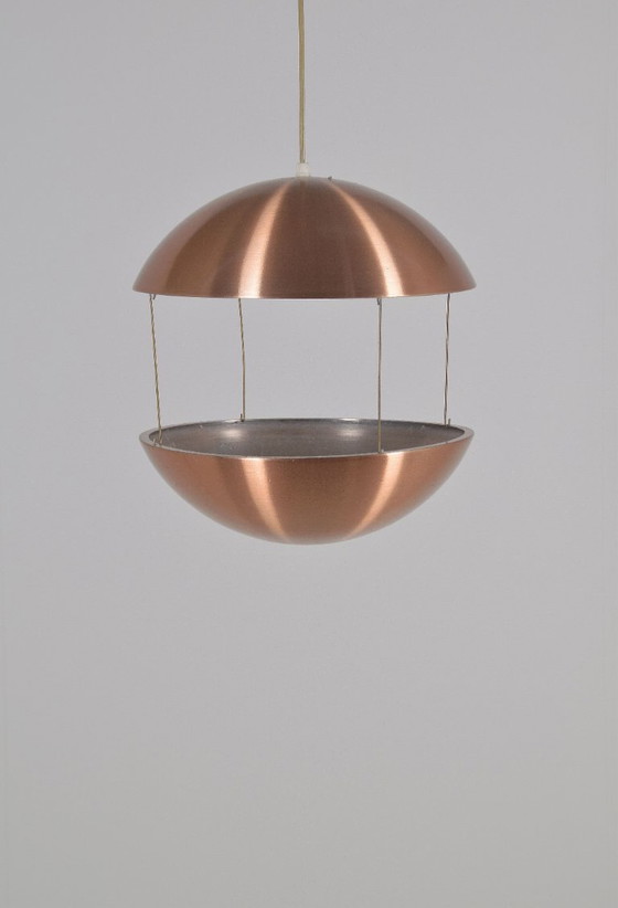 Dänischer Pflanzenhalter mit Beleuchtung von Poul Cadovius für Hans Følsgaard, 60er – Pflanzkübel, Aluminium (photo 5 of 10)