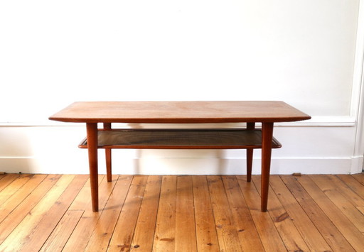 Scandinavian vintage teak coffee table Swiss Teak 1960