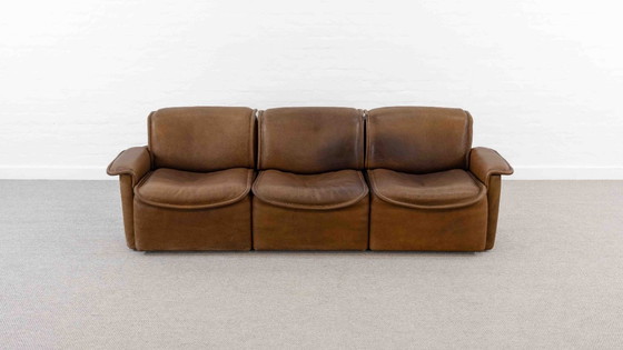 Image 1 of Modular De Sede Sofa DS-12 in Cognac Leather, 70s