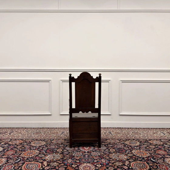 Klassiek Engelse 17e-eeuwse Commode Stoel kopen?, Fauteuils (foto 4 van 9)