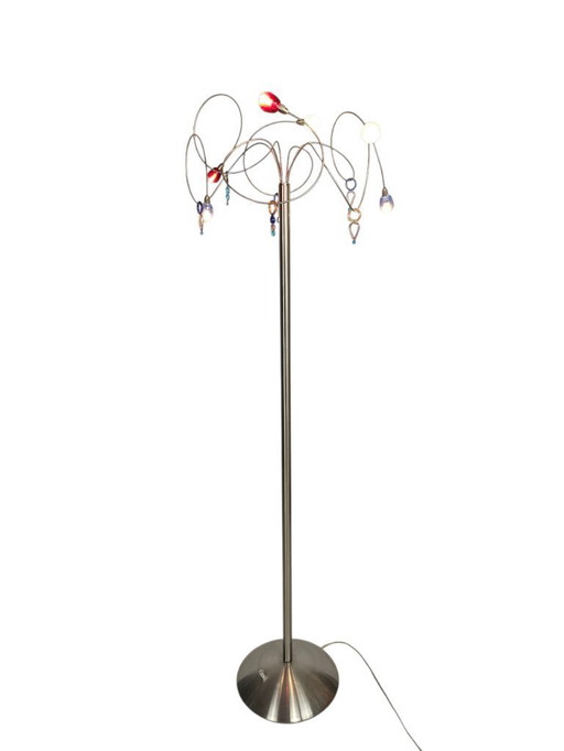 Harco Loor - Strawberry - murano - 6 lights - dimmer - 1990's