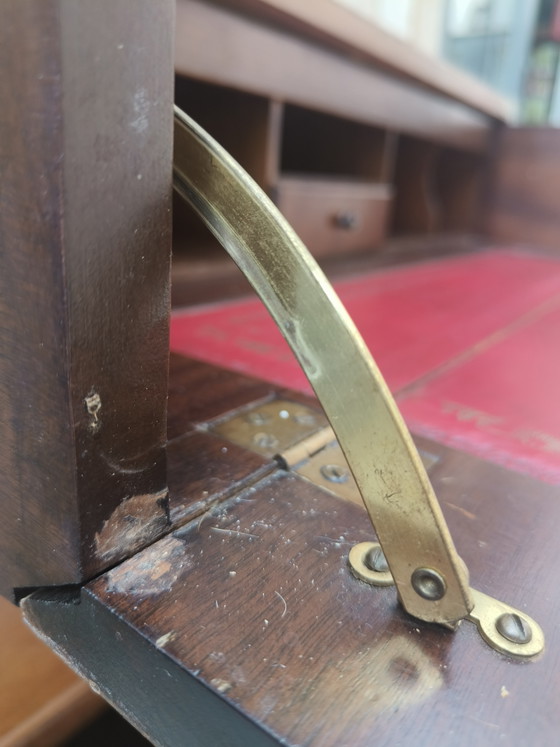 Cassettiera da scrivania antica vintage della Marina Militare Inglese – Scrivanie, Leather, Wood (photo 6 of 15)