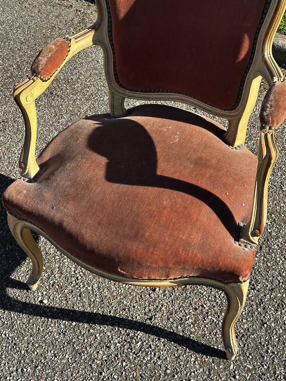 Image 1 of Set di 4 poltrone cabriolet in stile Luigi XV