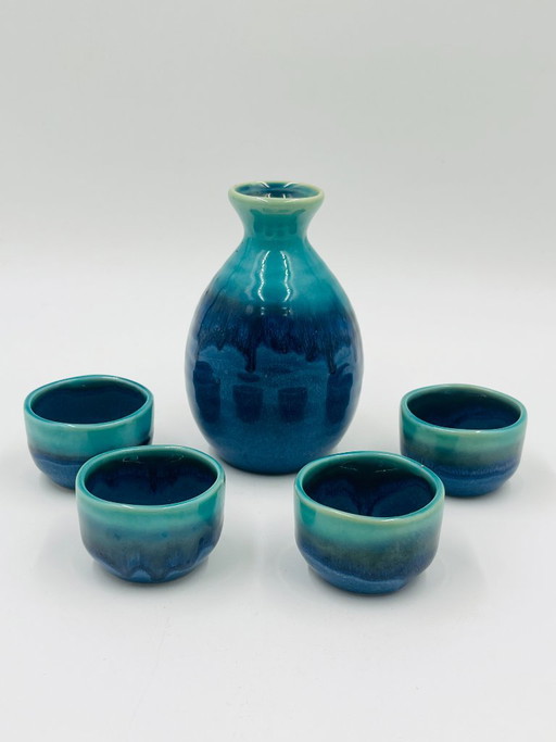 Mino Seiryu ceramic Japanese sake set – servies (photo 2 of 11)