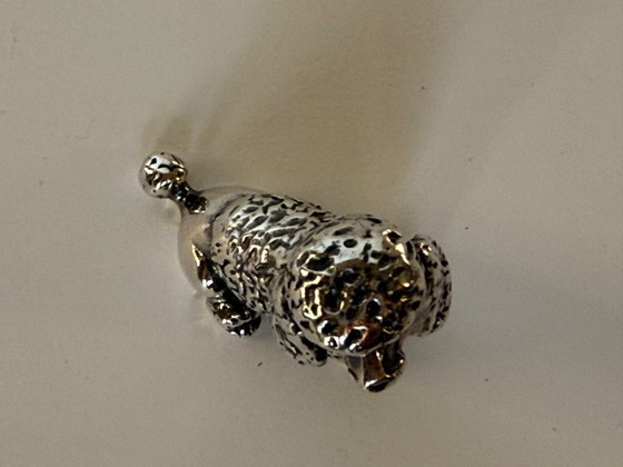 Image 1 of Saturno sterling silver poodle 