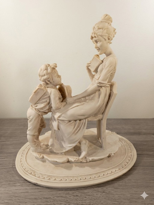 Sculpture italienne Giorgio BENACCHIO triade la leçon