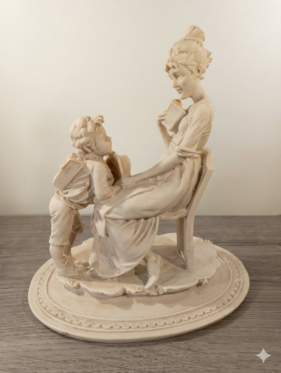Image 1 of Sculpture italienne Giorgio BENACCHIO triade la leçon 