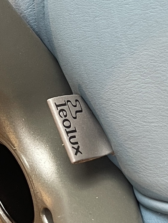 Image 1 of Leolux Lloyd relax armchair plus footstool Elmosoft leather NEW