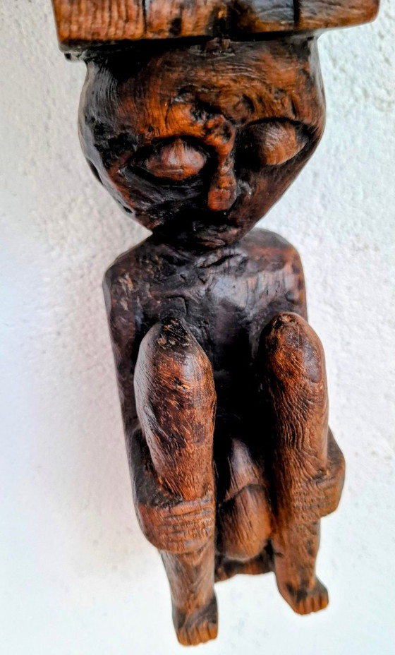 Westafrikanischer ritueller Holzstab – Dekorative Objekte, Wood (photo 4 of 7)