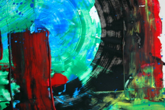 Image 1 of CB. Abstract op papier 26/149 Diptiek