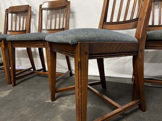 Image 1 of 4 Bannink Art Nouveau Schuitema dining chairs