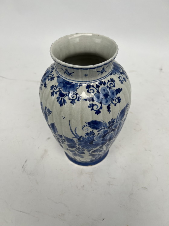 Image 1 of Delft Blue porcelain vase from De Porseleinen Fles