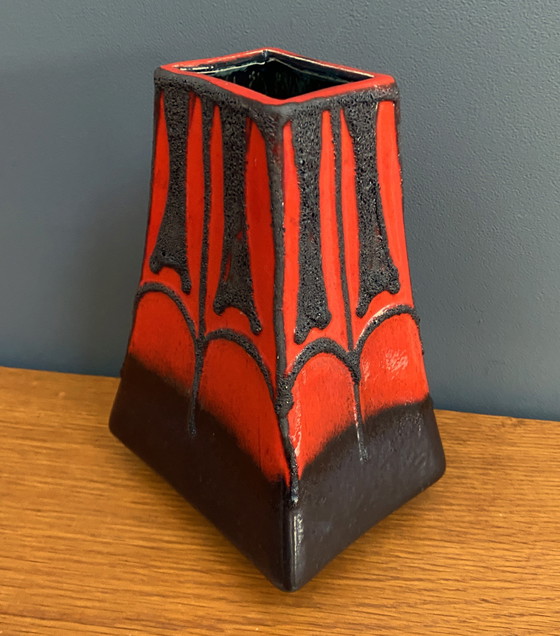 Image 1 of Fat lava vase by Fohr west Gemany model 342-20
