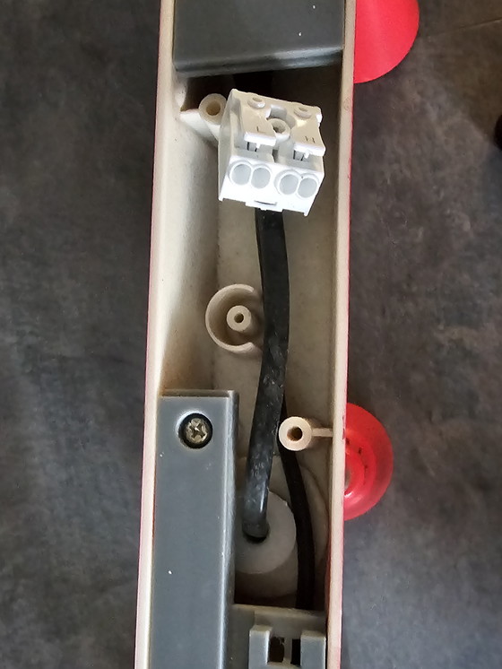 Image 1 of Ikea KVART, vintage rail with 3 flexible spotlights