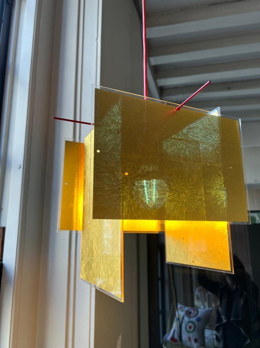 Lampada a sospensione Ingo Maurer in oro 24 carati