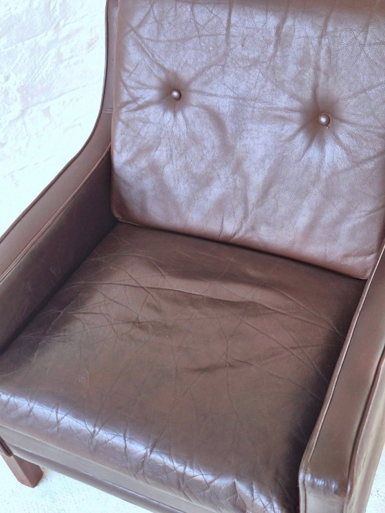 Danish Mid-Century Dark Brown Leather Lounge Chair, 1960s – Armchairs (photo 3 of 8)