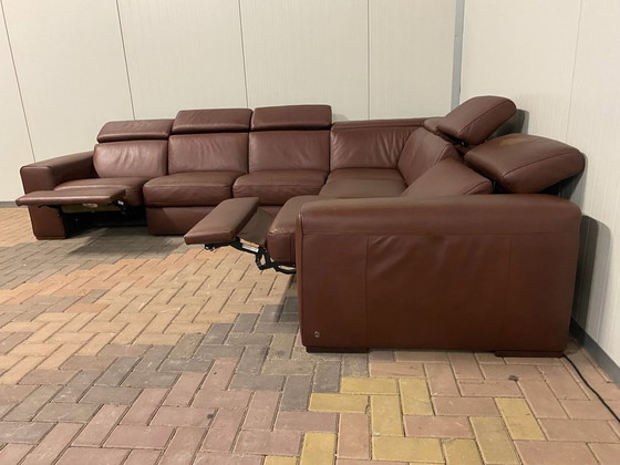 Divano angolare relax in pelle Natuzzi Editions B760 – Poggiatesta regolabili – Pelle pieno fiore premium (photo 11 of 13)