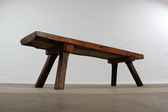 Banc de Boucher Restauré, Banc d'Assise, Table Basse, Banc à Fleurs – Wood, Industrieel (photo 5 of 12)