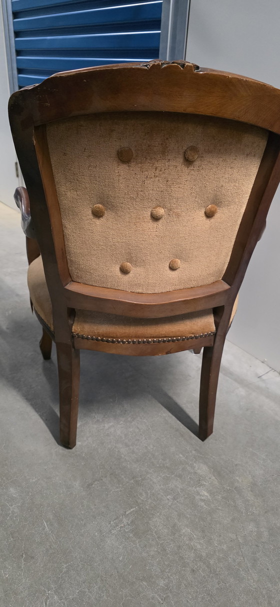 Image 1 of Louis-XIV-Sessel mit Fußhocker