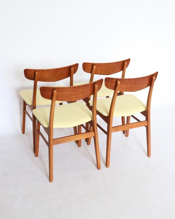 Image 1 of Vintage Findahls teak dining chairs refurbished