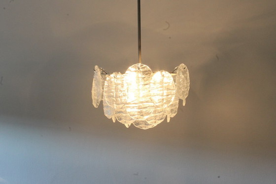 Image 1 of Großer Kronleuchter Kalmar 3423 aus 27-teiligem Eisglas von Carlo Nason