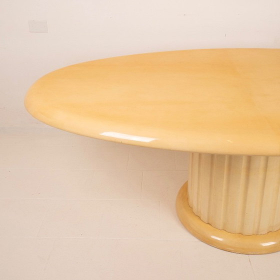 Image 1 of Raro Tavolo in pergamena di Aldo Tura per Tura Milano 1960