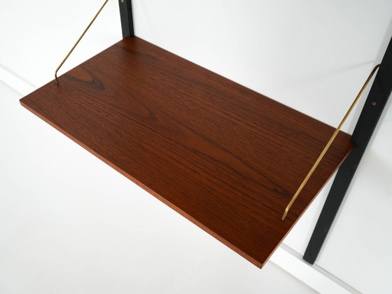 Image 1 of Teak wall unit PS System, Danish design, 1960s, manufactured by Randers Møbelfabrik