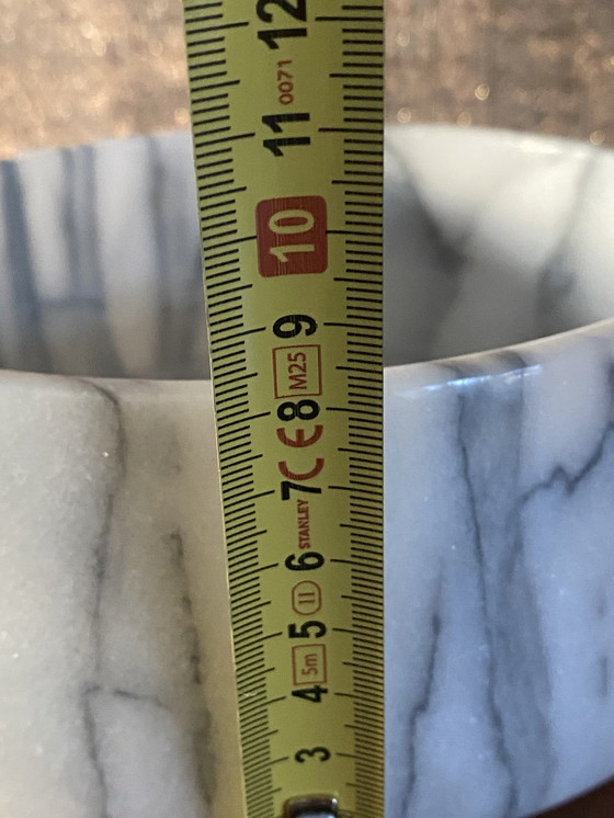 Image 1 of Grote Vintage marmer schaal jaren 80