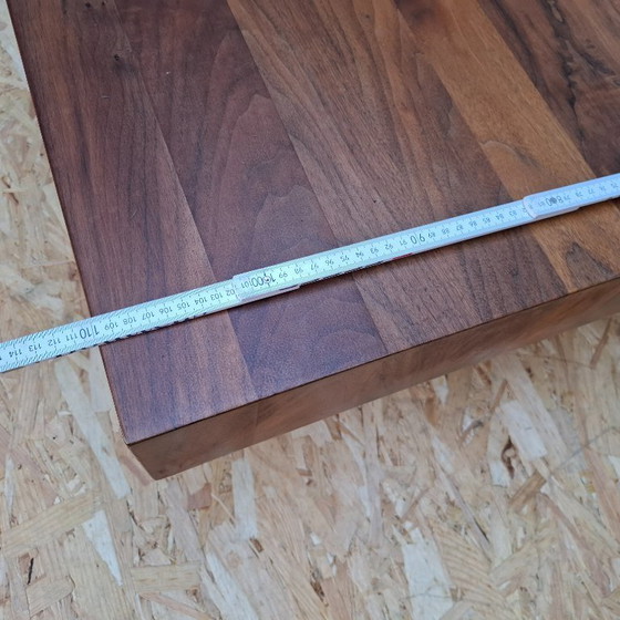 Image 1 of large solid teak coffee table Axel Vervoordt