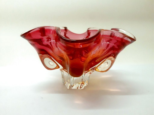 Ciotola colorata di Josef Hospodka / vetreria Chribská 