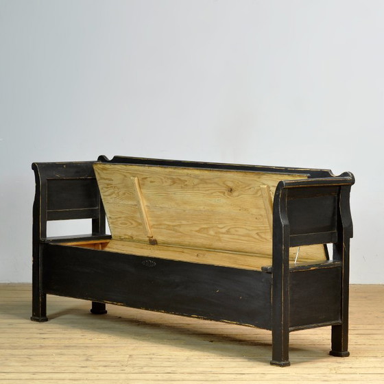 Image 1 of Antique pine drop-top bench, 1900s