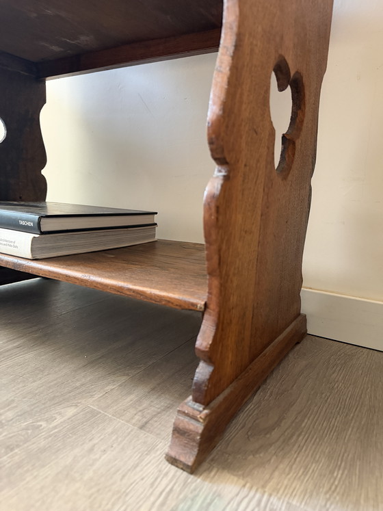 Image 1 of Vintage bijzettafeltje met laatje