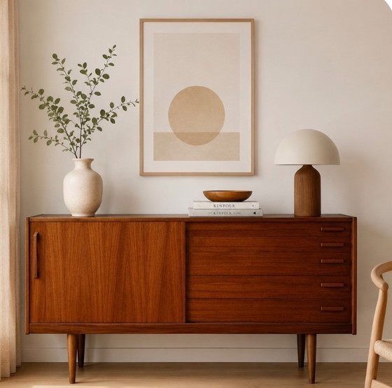 Image 1 of Vintage Scandinavian teak sideboard, 1970s
