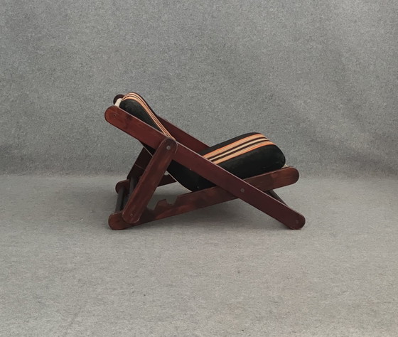 Image 1 of CHAISE MID CENTURY DANISH DESIGN 60s TEAK VINTAGE RETRO