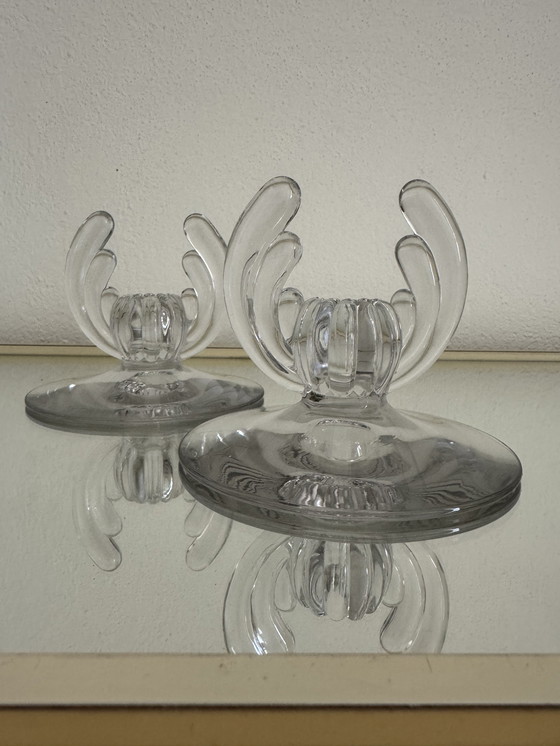 Image 1 of Art Deco crystal candle holder