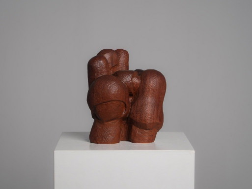 Sculture astratte in legno intagliato, Paesi Bassi, anni '80