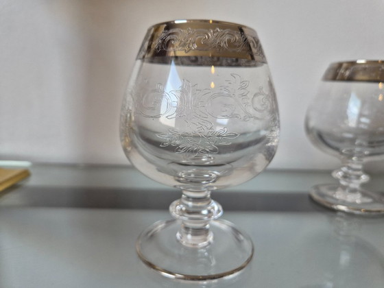 Image 1 of Copas de coñac antiguas de Murano Medici