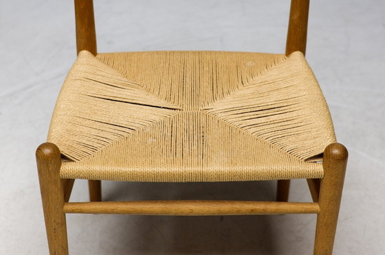 Image 1 of HANS J. WEGNER PP75 DINING TABLE IN OAK WITH ELEVEN OAK CH36 DINING CHAIRS