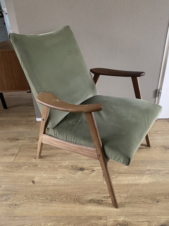 Image 1 of 2 vintage Scandinavische stoeltjes teak jaren 60