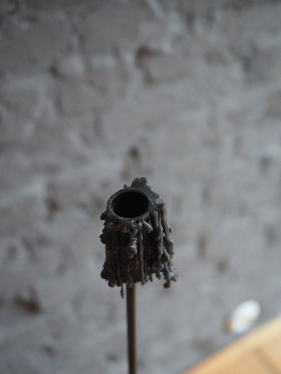 Image 1 of Candelabro de hierro forjado, hecho a mano.