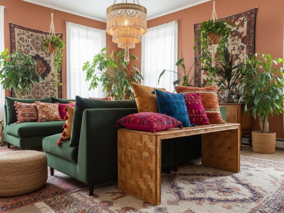 Image 1 of Minimalistische bamboe en rotan bank uit de jaren 70 van Vivai del Sud