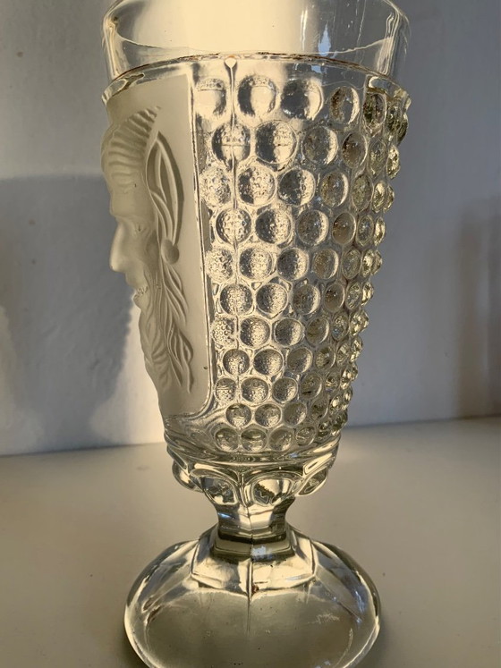 Image 1 of Rara copa Art Nouveau de S. Reich & Co. "Diablo y Mil Ojos"
