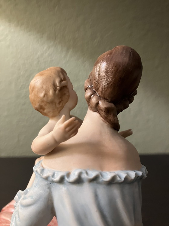 Image 1 of Capodimonte statue Mother & Child