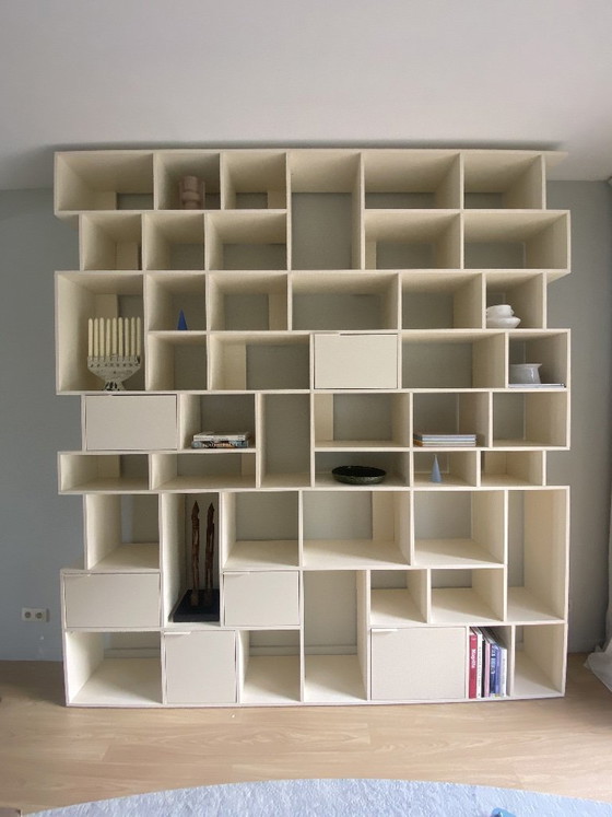 Image 1 of Großes cremefarbenes Bücherregal