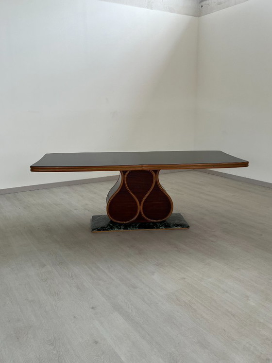 Image 1 of Tavolo - Legno, Marmo, Vetro - Art Deco