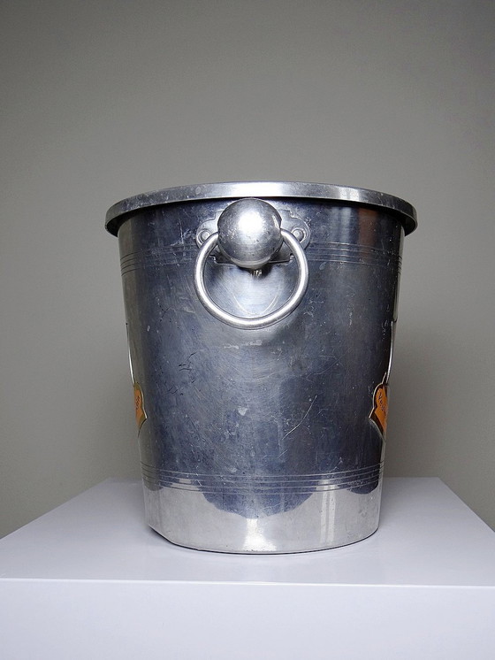 Image 1 of Champagne bucket Veuve Clicquot Ponsardin Vintage Métal Argenté/Aluminum