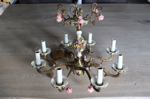 Lampadario Antico CAPODIMONTE